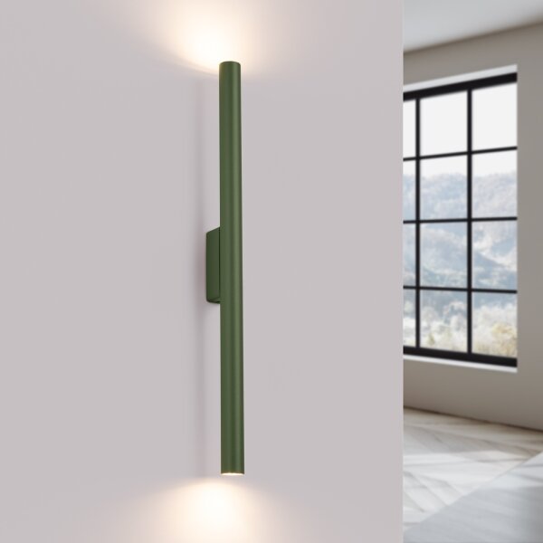 Sollux SL.1523 - Nástenné svietidlo PASTELO 2xG9/8W/230V zelená