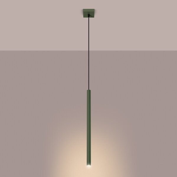 Sollux SL.1518 - Luster na lanku PASTELO 1xG9/8W/230V zelená