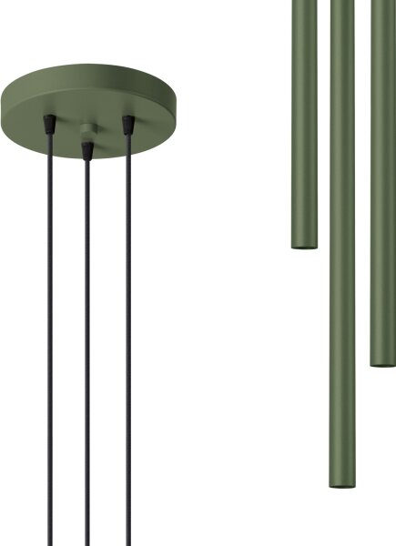 Sollux SL.1521 - Luster na lanku PASTELO 3xG9/8W/230V zelená