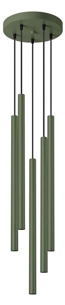 Sollux SL.1522 - Luster na lanku PASTELO 5xG9/8W/230V zelená
