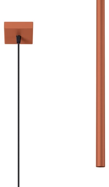 Sollux SL.1524 - Luster na lanku PASTELO 1xG9/8W/230V červená