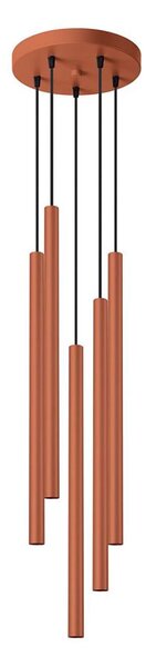 Sollux SL.1528 - Luster na lanku PASTELO 5xG9/8W/230V červená