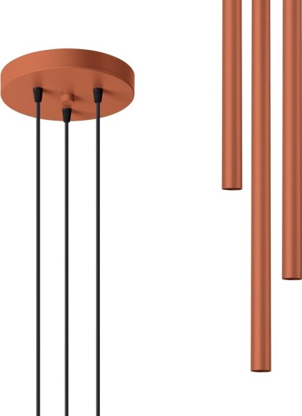 Sollux SL.1527 - Luster na lanku PASTELO 3xG9/8W/230V červená