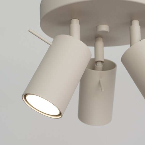 Sollux SL.1497 - Bodové svietidlo RING 3xGU10/10W/230V krémová