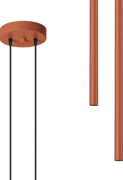 Sollux SL.1525 - Luster na lanku PASTELO 2xG9/8W/230V červená