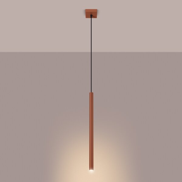 Sollux SL.1524 - Luster na lanku PASTELO 1xG9/8W/230V červená