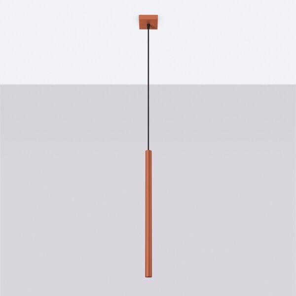 Sollux SL.1524 - Luster na lanku PASTELO 1xG9/8W/230V červená