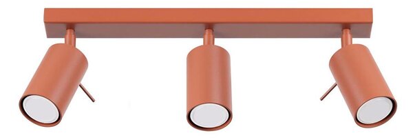 Sollux SL.1508 - Bodové svietidlo RING 3xGU10/10W/230V červená