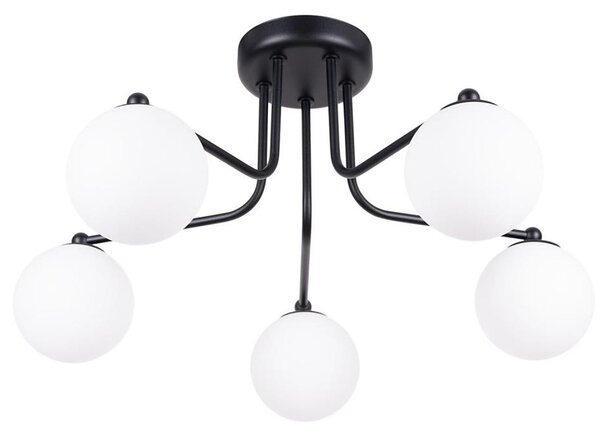 Sollux SL.1663 - Luster na tyči ASTRAL 5xG9/8W/230V čierna