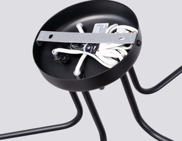 Sollux SL.1663 - Luster na tyči ASTRAL 5xG9/8W/230V čierna