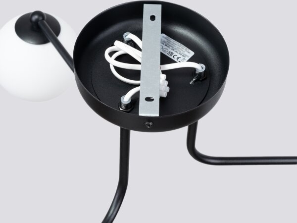 Sollux SL.1662 - Luster na tyči ASTRAL 3xG9/8W/230V čierna