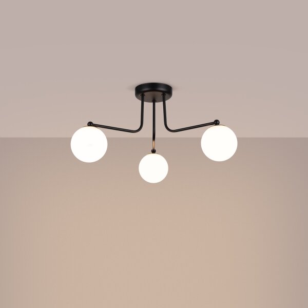Sollux SL.1662 - Luster na tyči ASTRAL 3xG9/8W/230V čierna