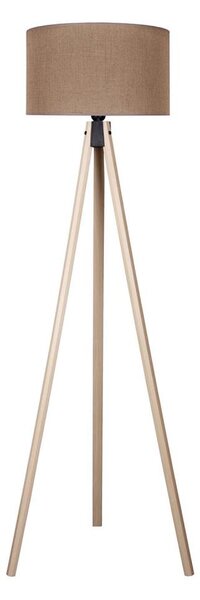 Duolla - Stojacia lampa 1xE27/60W/230V pr. 44 cm hnedá/béžová