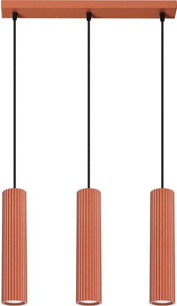 Sollux SL.1632 - Luster na lanku KARBON 3xGU10/10W/230V červená