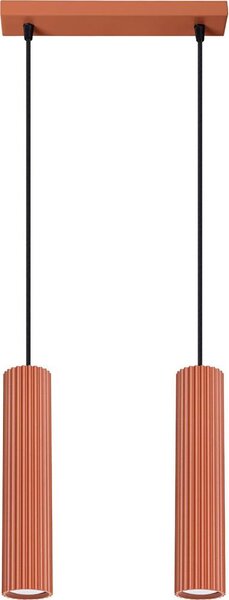 Sollux SL.1631 - Luster na lanku KARBON 2xGU10/10W/230V červená