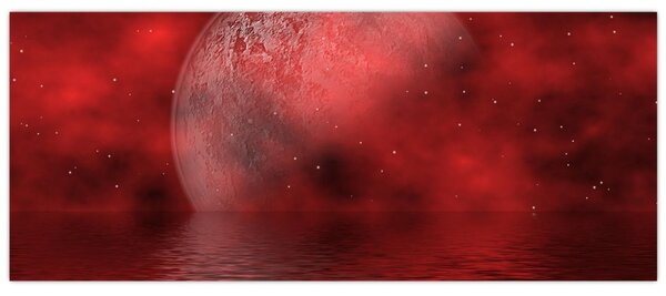 Obraz - Mesiac na hladine (120x50 cm)