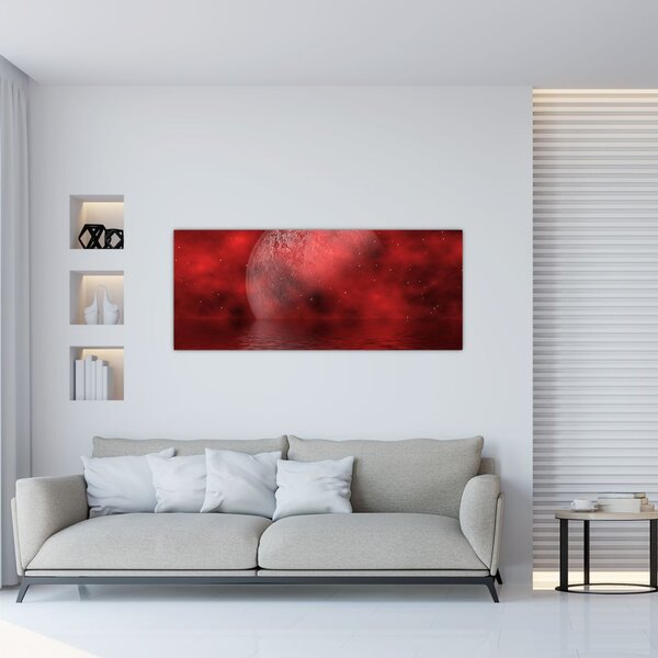 Obraz - Mesiac na hladine (120x50 cm)
