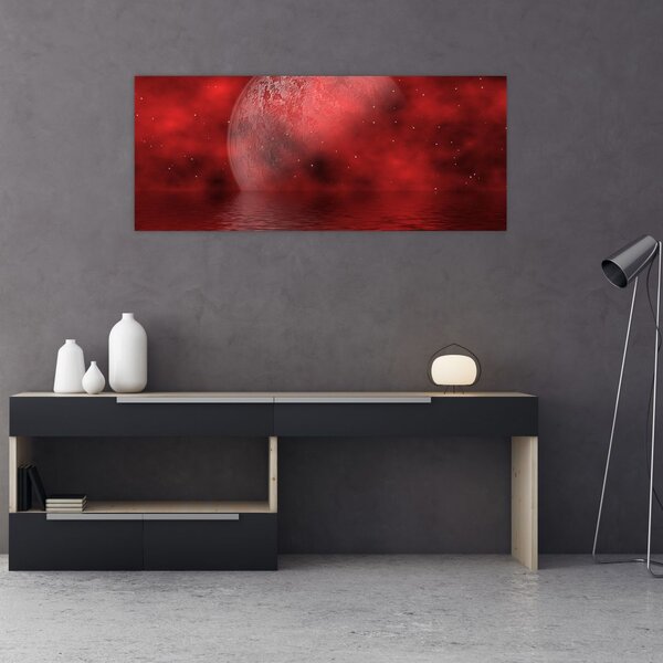 Obraz - Mesiac na hladine (120x50 cm)