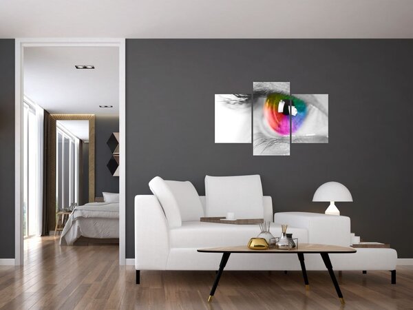 Obraz - Očná dúhovka (90x60 cm)