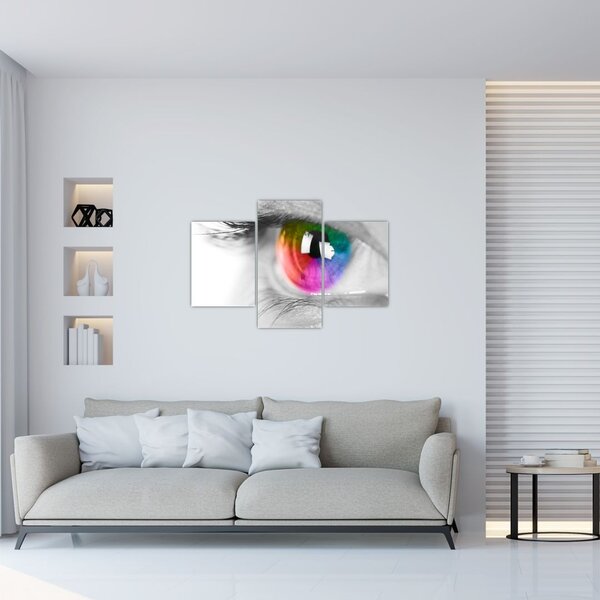 Obraz - Očná dúhovka (90x60 cm)
