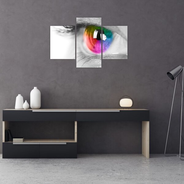 Obraz - Očná dúhovka (90x60 cm)