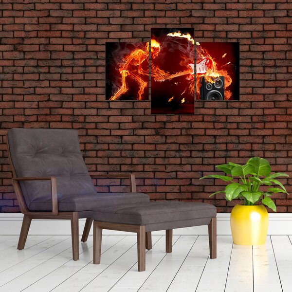 Obraz - Hudba v plameňoch (90x60 cm)