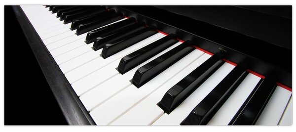 Obraz klávesov piána (120x50 cm)