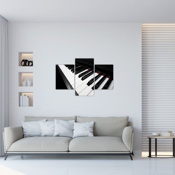 Obraz klávesov piána (90x60 cm)