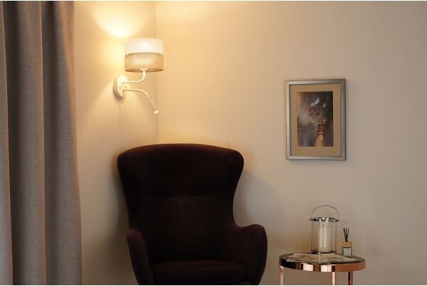 Brilagi - Nástenná lampa ROYAL YUTE 1xE27/15W/230V + 1xG9/6W béžová/krémová/biela