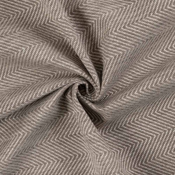 Biante 100% zatemňovací záves Blackout BKM-302 Sivohnedé cik-cak pásiky - šírka 140 cm 140x140 cm