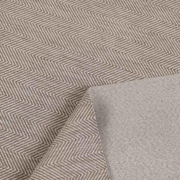 Biante 100% zatemňovací záves Blackout BKM-302 Sivohnedé cik-cak pásiky - šírka 140 cm 140x140 cm
