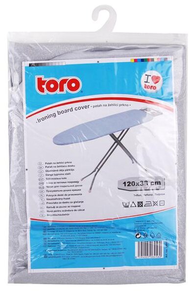 Poťah na žehliacu dosku TORO 120x38cm nepriľnavý