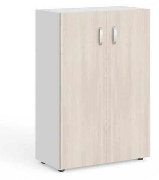 Stredná skriňa Manager 79,8 x 42,2 x 119,5 cm, agát svetlý / biela