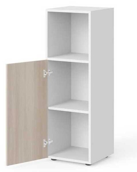 Stredná skriňa Manager 39,9 x 42,2 x 119,5 cm, ľavá, agát svetlý / biela