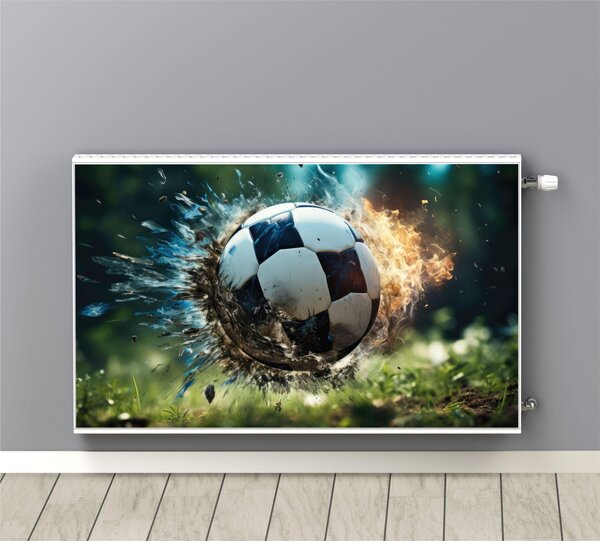 Kryt na radiátor, rohož, magnet, futbal, štadión, hra, 60 x 100 cm