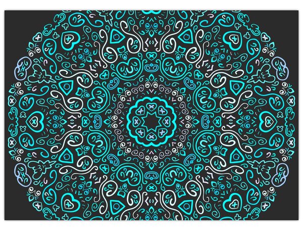 Obraz ornamentálne abstrakcie (70x50 cm)