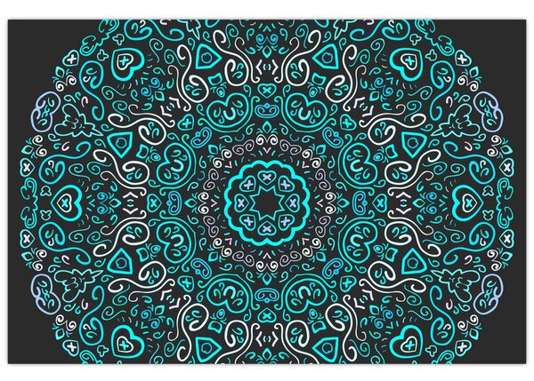 Obraz ornamentálne abstrakcie (90x60 cm)