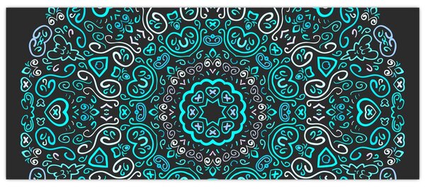 Obraz ornamentálne abstrakcie (120x50 cm)