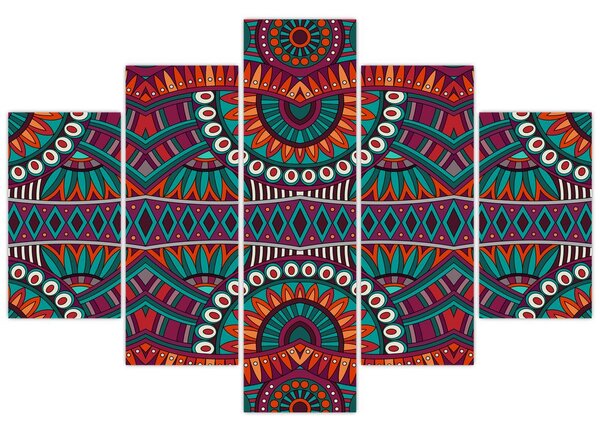 Obraz ornamentálne abstrakcie (150x105 cm)