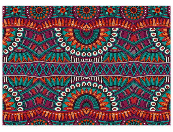 Obraz ornamentálne abstrakcie (70x50 cm)