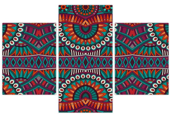 Obraz ornamentálne abstrakcie (90x60 cm)