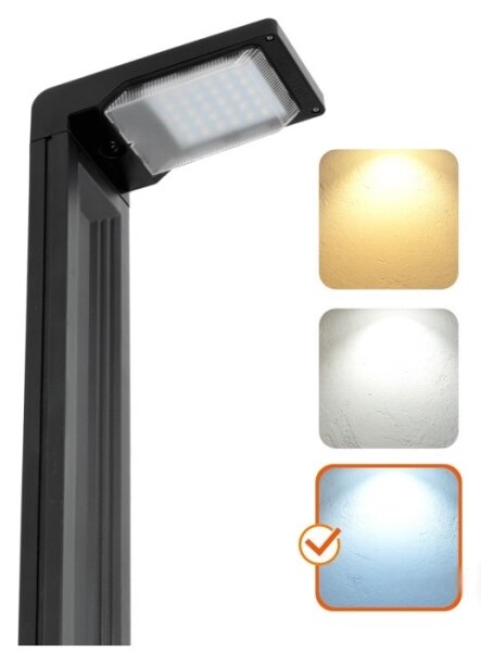 LED Solárna lampa LED/0,2W/3,7V 6500K IP44 2200 mAh