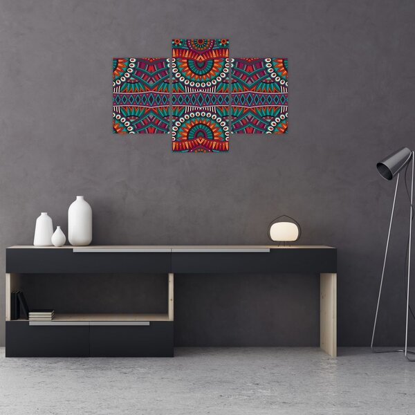 Obraz ornamentálne abstrakcie (90x60 cm)