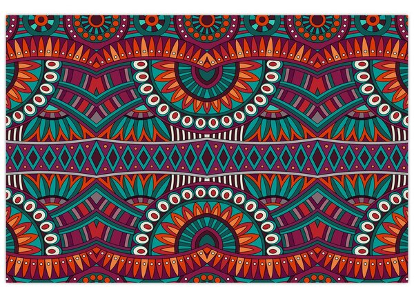 Obraz ornamentálne abstrakcie (90x60 cm)