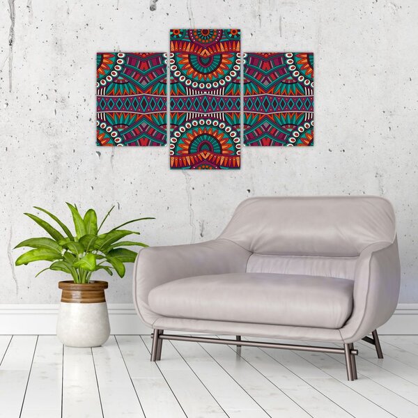 Obraz ornamentálne abstrakcie (90x60 cm)