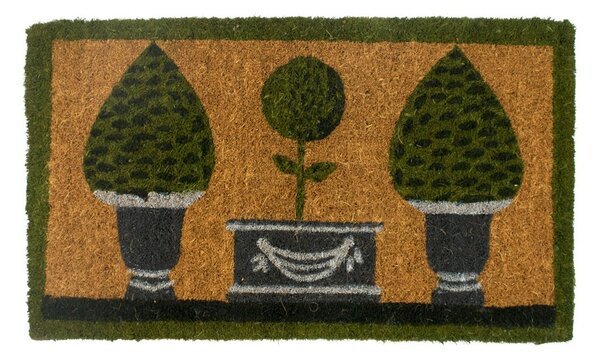 Kokosová rohož ručne vyrobená 3 topiary - 75 * 45 * 3cm - Mars & More