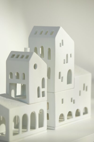 Porcelánový svietnik House of Arches – sada 2 ks