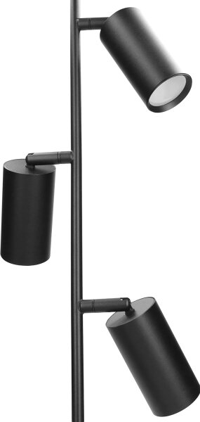 Brilagi - Stojacia lampa SELE 3xGU10/30W/230V čierna