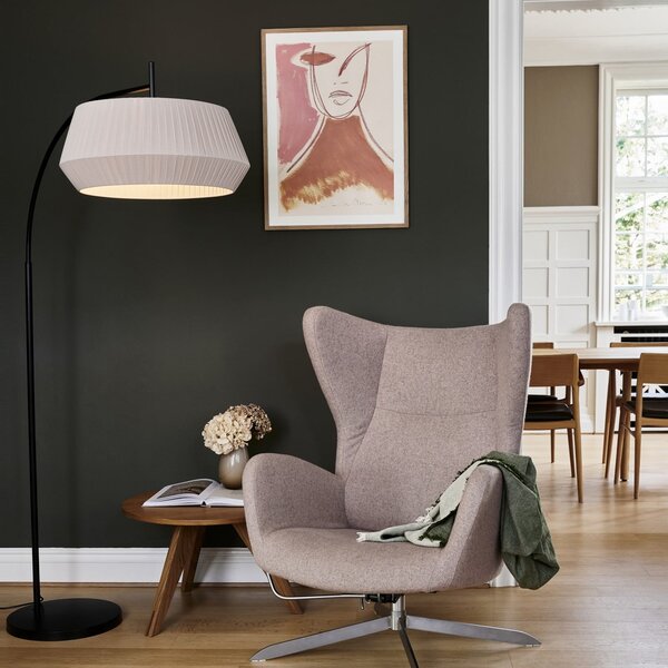 Stojacie Lampa Nordlux, Dicte, Béžová, Obývacia izba, Tkanina / Textil, Škandinávsky