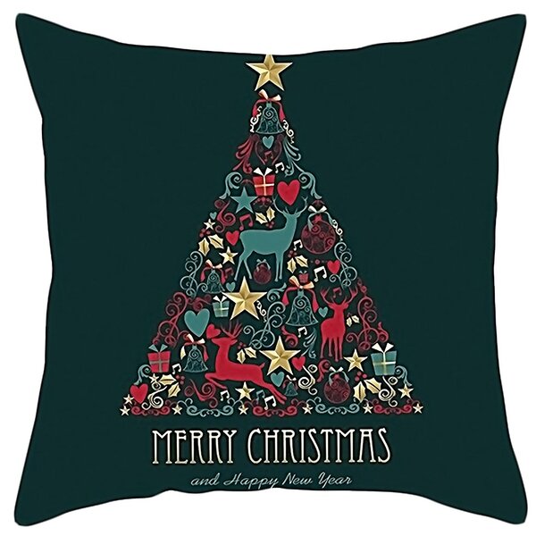 Tutumi Obliečka na vankúš 3D Merry Christmas zelená
